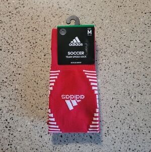 Adidas Size Med Soccer Team Speed Pro Over Calf Unisex Soccer Futbol Socks Red